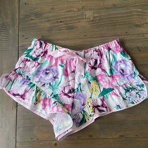 Victoria’s Secret Floral Satin Sleep Shorts